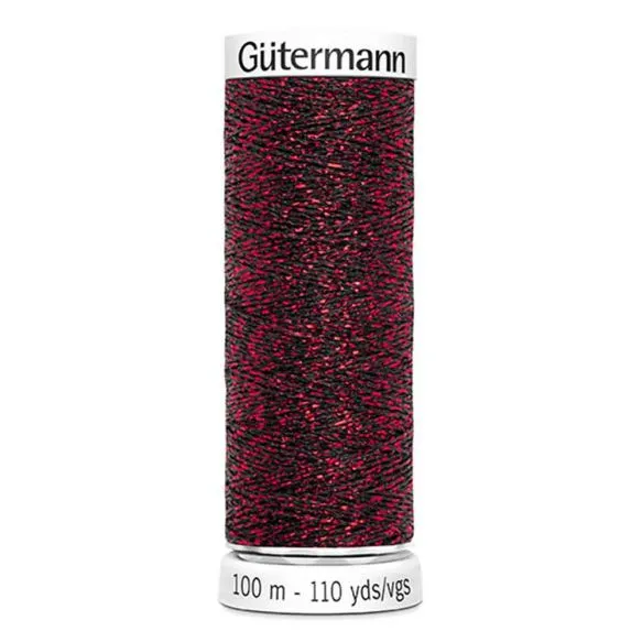 Gütermann Sparkly rood naaigaren - 100 meter - col. 9946